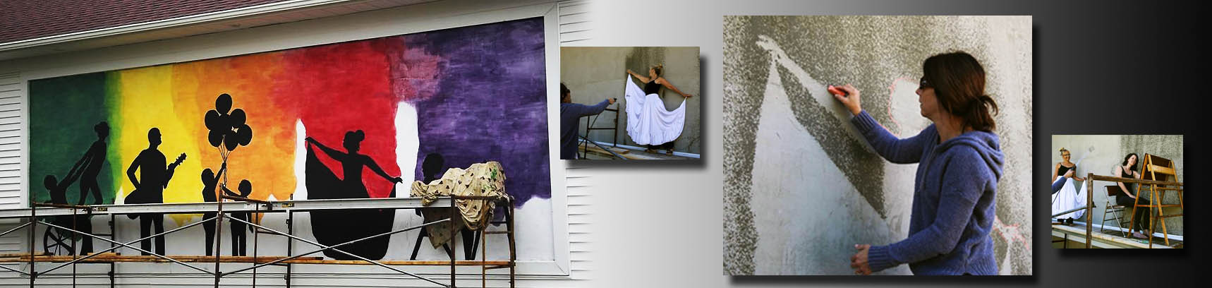 Kim Bellavia brings the Cobblestone Performing Arts Center Mural to Life! Kim Bellavia brings the Cobblestone Performing Arts Center Mural to Life!